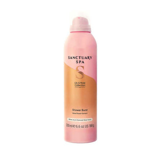 Sanctuary Spa Lily & Rose Collection Shower Burst 200ml. Soothe skin and lock in moisture. Eske Beauty