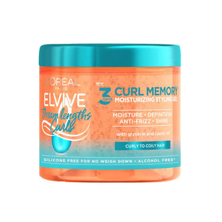 L'Oréal Elvive Dream Lengths Curls 3 Days Styling Gel 400ml. Perfect for curly hair. Eske Beauty