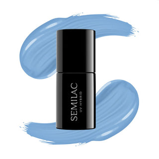 Semilac - 084 Denim Blue. Gel Nail Polish. Eske Beauty