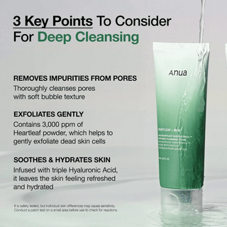 Anua Heartleaf Quercetinol Pore Deep Cleansing Foam 150ml