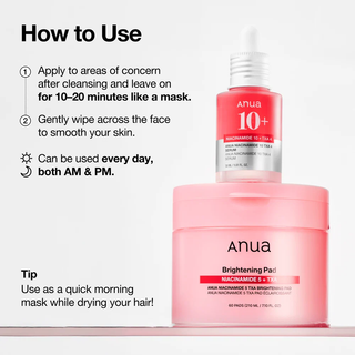 Anua Niacinamide 5 TXA Brightening Pad 60's