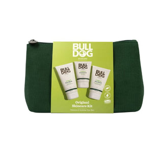 Bull Dog Orginal Skincare Kit. Kit contains face wash, moisturiser and face scrub. Eske Beauty.