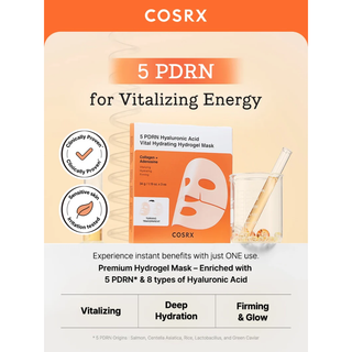 COSRX 5 PDRN Hyaluronic Acid Vital Hydrating Hydrogel Mask - 3's