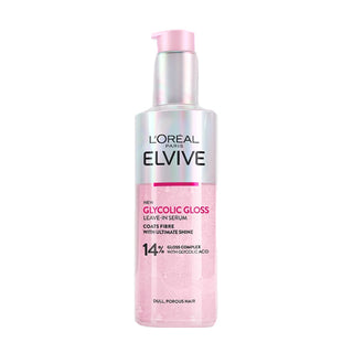 L’Oréal Paris Elvive Glycolic Gloss Leave-in Serum. Can be used on wet or dry hair. Eske Beauty