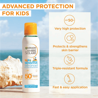 Garnier Ambre Solaire Kids Sensitive Advanced SPF50+ Anti-Sand Protection Mist