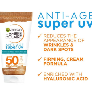 Garnier Ambre Solaire Super UV Anti-age Face Protection Cream SPF50