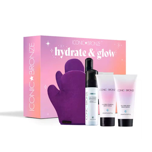 Iconic Bronze Hydrate & Go 4pc Gift Set *Available in Medium & Dark* A perfdect gift set for all those tan lovers. Eske Beauty