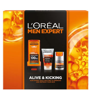 L'Oreal Men Expert Alive & Kicking Giftset. Kickstart your day. Eske Beauty 