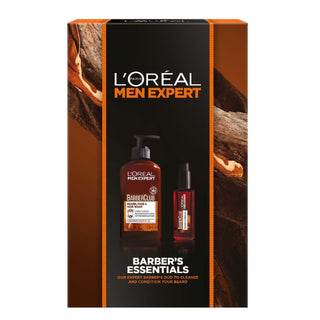 L'Oreal Paris Men Expert Barber's Essentials Gift Set. Enriched with Cedarwood Essential Oils. Eske Beauty