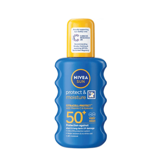 Nivea Sun Protect & Moisture Sun Cream SPF50+ 200ml - Pump Spray