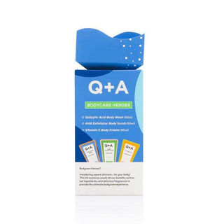 Q + A Bodycare Heroes Giftset. Ultimate Bodycare Experience. Eske Beauty