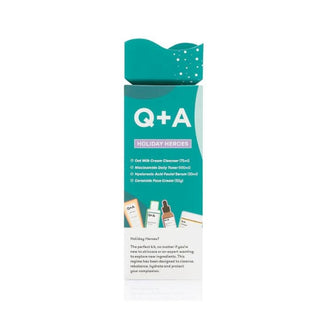 Q + A Holiday Heroes Set. Cleanse, Rebalance, Hydrate & Protect. Eske Beauty