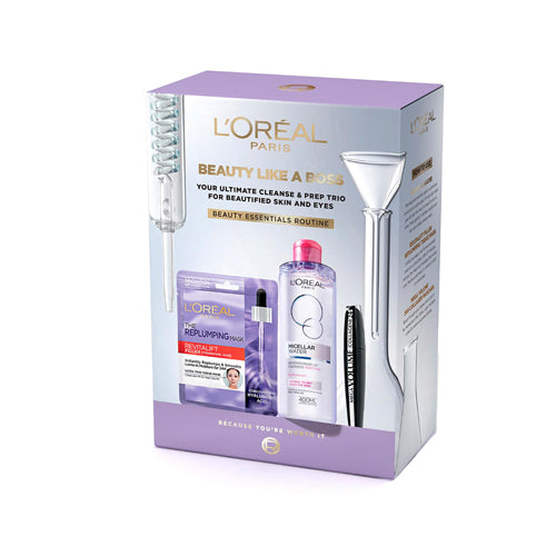 L'Oreal Paris Beauty Like A Boss - Essentials Routine. Replumping & Hydrating Gift Set. Eske Beauty
