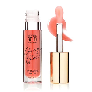 Dripping Gold - Cherry Gloss Hydrating Lip Oil. Hydration. Eske beauty