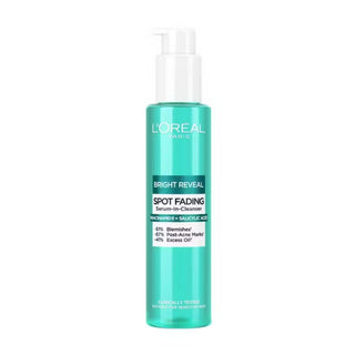 L'Oréal Paris Bright Reveal Spot Fading Serum-In-Cleanser Niacinamide and Salicylic Acid 150ml. Suitable for all skin types including sensitive skin. Eske Beauty