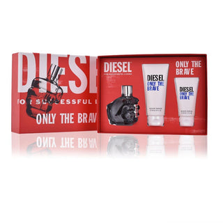 DIESIL Only The Brave 3pc Gift Set. Comes with a 75ml Edt. Eske Beauty