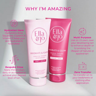 Ella & Jo - Hydrate & Glow - Medium/Dark Gradual Moisturiser