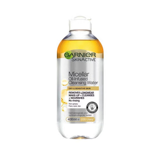 Garnier Micellar Water - Vitamin C Cleanse & Brighten Skin 400ml. Suitable for all skin types. Eske Beauty
