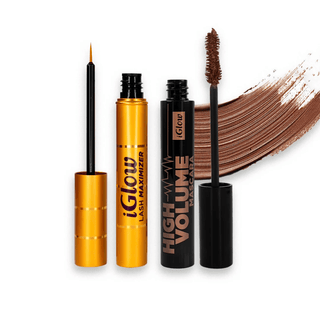 iGlow Lash Maximizer and iGlow High Volume Mascara Brown