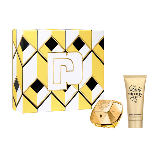 Paco Rabanne - Lady Million 2pc Gift Set. Contains an 80ml EDP. Eske Beauty
