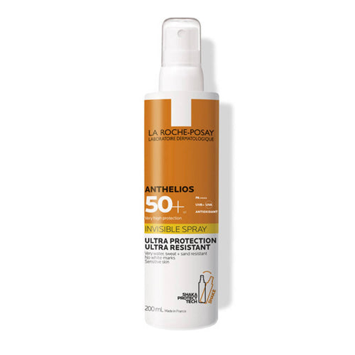 La Roche-Posay Anthelios Invisible SPF50+ Sun Protection Spray. Sunscreen. SPF 50+. Eske Beauty