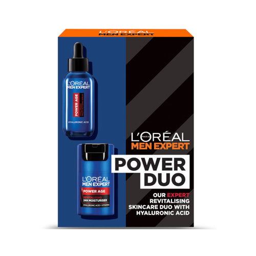 L'Oréal Men Expert Power Duo Set. Hyaluronic Acid, Hydrating duo. Eske Beauty