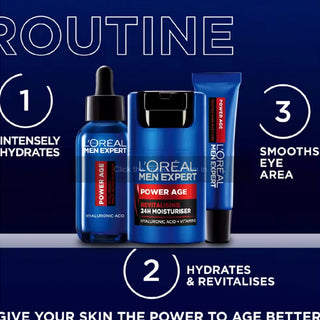 L'Oréal Men Expert Power Age Hyaluronic Acid Multi-Action Hydrating Serum 30ml