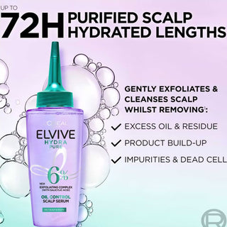 L’Oréal Paris Elvive Hydra Pure Exfoliating Pre-Shampoo Scalp Serum for Oily Scalp & Roots