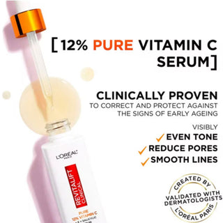 L'Oréal Vitamin C Duo - SPF50+ Invisible Fluid with Vitamin C & 12% Pure Vitamin C Serum