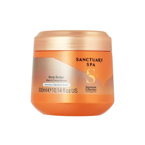 Sanctuary Spa Signature Collection Body Butter 300ml. Nourishing and hydrating body butter. Eske Beauty