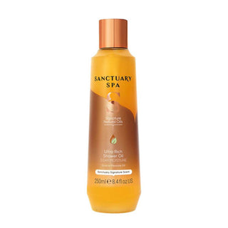 Sanctuary Spa Signature Natural Oils Ultra Rich Shower Oil 250ml. Nourishing and hydrating to skin. Eske Beauty