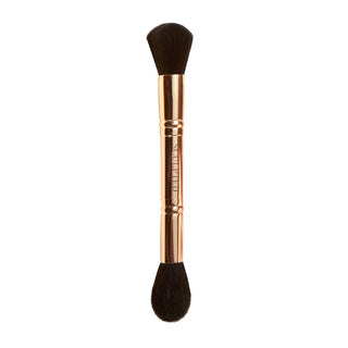 Sculpted By Aimee Connolly - Sculpting Duo Brush. Perfect for bronzers & highlighters. Eske Beauty