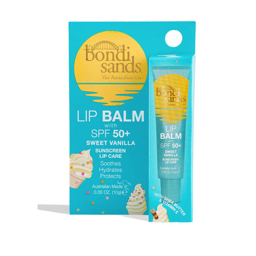 Bondi Sands SPF 50+ Lip Balm - Sweet Vanilla. Protects Lips from exposure to the sun. Eske Beauty