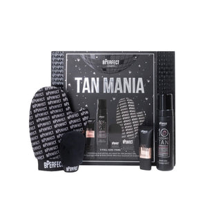 Bperfect tan mania gift set. Contains 3 full sized products. Gifts under €50. Eske Beauty