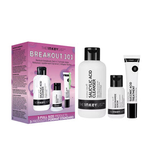 The Inkey List Breakout 101 Kit. Suitable for blemishes and acne prone skin. Eske Beauty
