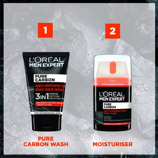 L'Oreal Men Expert Pure Carbon 3 in 1 Daily Face Wash 100ml