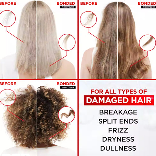 L’Oréal Paris Elvive Bond Repair Leave-In Serum 150ml. Repairs damaged hair. Before & After use pictures. Eske Beauty
