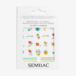 Semilac - No. 16 Nail Stickers - Art Flowers