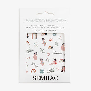 Semilac - No. 21 Nail Stickers - Summer Nude