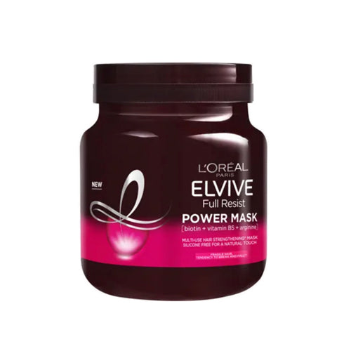 L'Oreal Elvive Full Resist Fragile Hair Strengthening Power Mask 680ml. Hair strengthening repair mask. Eske Beauty