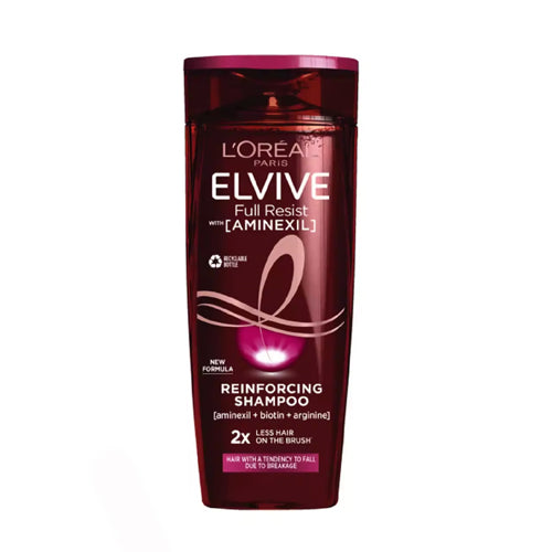 L'Oréal Elvive Full Resist Reinforcing Shampoo With Aminexil. Hair repair shampoo. Eske Beauty