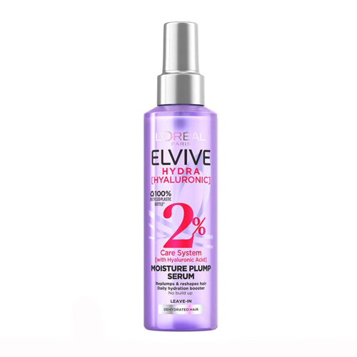 L'Oreal Elvive Hydra Hyaluronic Acid Serum. Upto 72hrs hydration. Suitable of all hair textures. Eske Beauty
