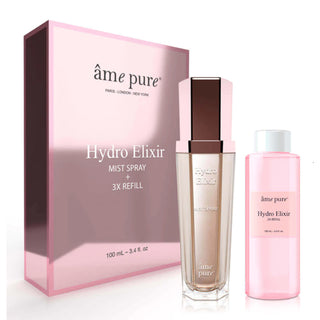 âme pure - Hydro Elixir Face Mist - Plus x3 Refill. Hydrating and skin sensitive. Eske Beauty