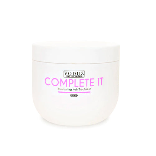 VODUZ 'COMPLETE IT' ILLUMINATING HAIR TREATMENT 250ML. Perfect for dull looking hair. Eske Beauty