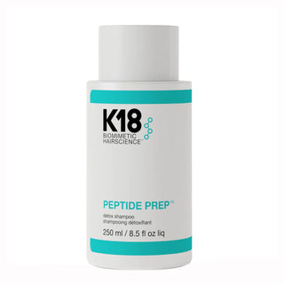 K18 PEPTIDE PREP Detox Shampoo. Cleanses the hair without damaging the hair cuticle and scalp. Eske Beauty.