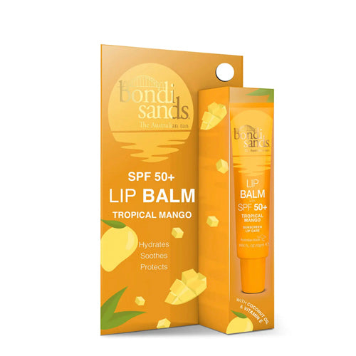 Bondi Sands SPF 50+ Lip Balm - Tropical Mango. Protects against UVA, UVB and more. Eske Beauty